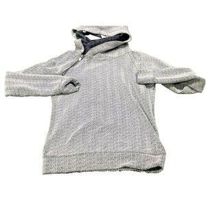 Maison Scotch Casual Funnel Neck Double Hood Hoodie Pullover Sweater Size Medium